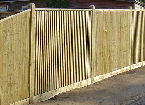 Closeboard Fencing with Capping
